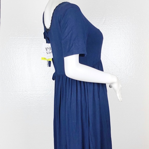 Pip & Vine Maternity Full Open Back Sleep Dress - Picture 5 of 8